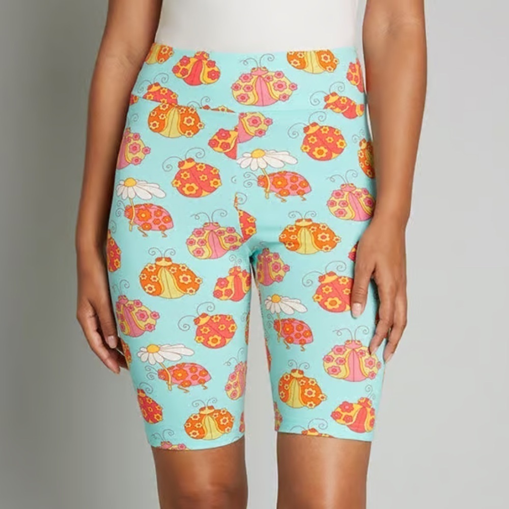ModCloth Ladybug Print Biker Shorts Size Medium